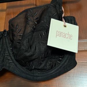 Panache Super Bra NWT Black “Tango Belconnet Lace Bra” Size 38DD